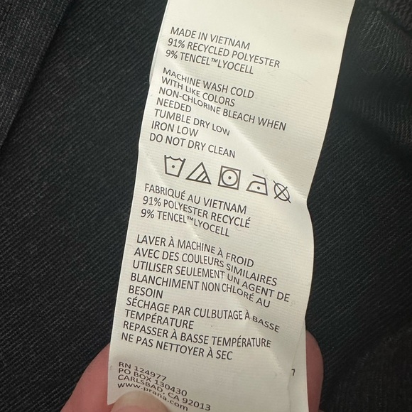 Prana Men’s Mission Trails Long Sleeve Tee Black Heather Size Small - Picture 6 of 7